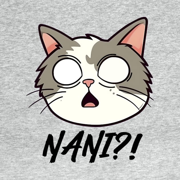 Nani?! Funny Anime Cat by Nessanya